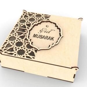 Laser Engraving on MDF Wood Sticker & Box