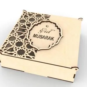 Laser Engraving on MDF Wood Sticker & Box