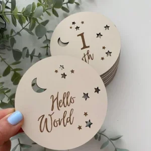 Laser Engraving on MDF Wood Sticker & Box